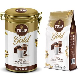 (มี 2 ขนาด) Tulip Gold 100% Cocoa Powder ทิวลิป โกลด์ ผงโกโก้