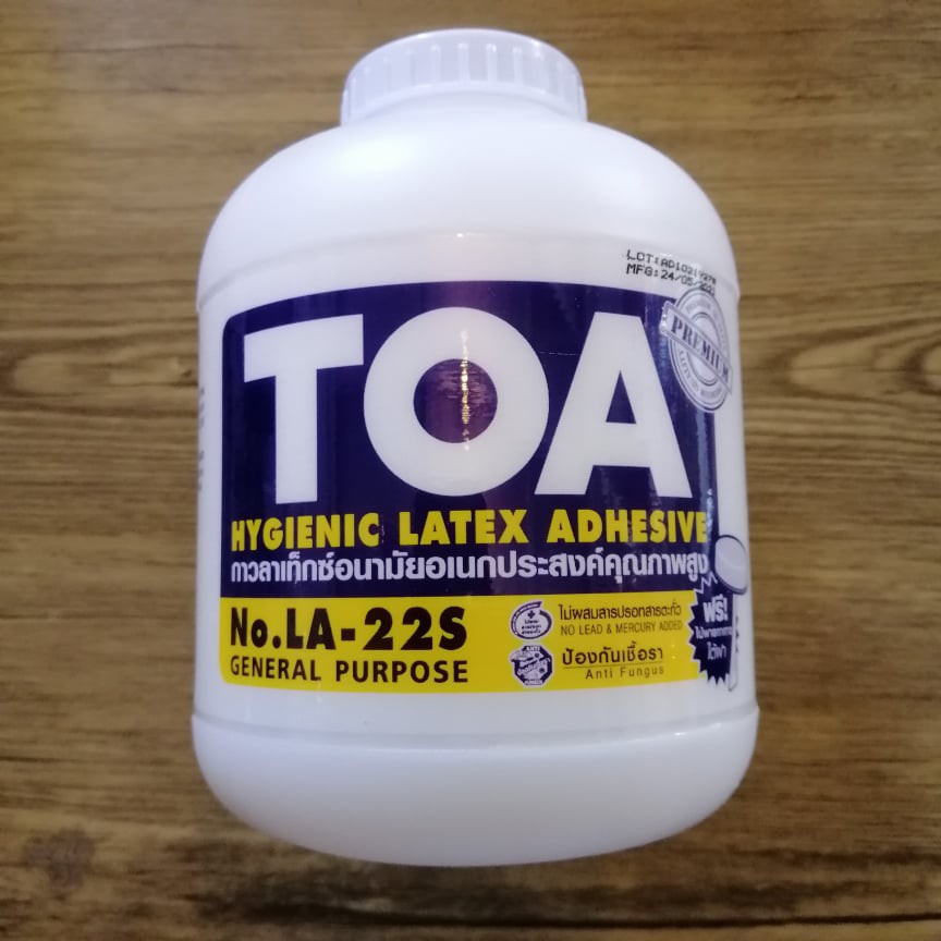 กาวลาเท๊กซ์ LATEX GLUE ADHESIVE ยี่ห้อ TOA ขนาด32ออนซ์ เหมาะสำหรับงานฝีมือ และงานไม้ทุกประเภท