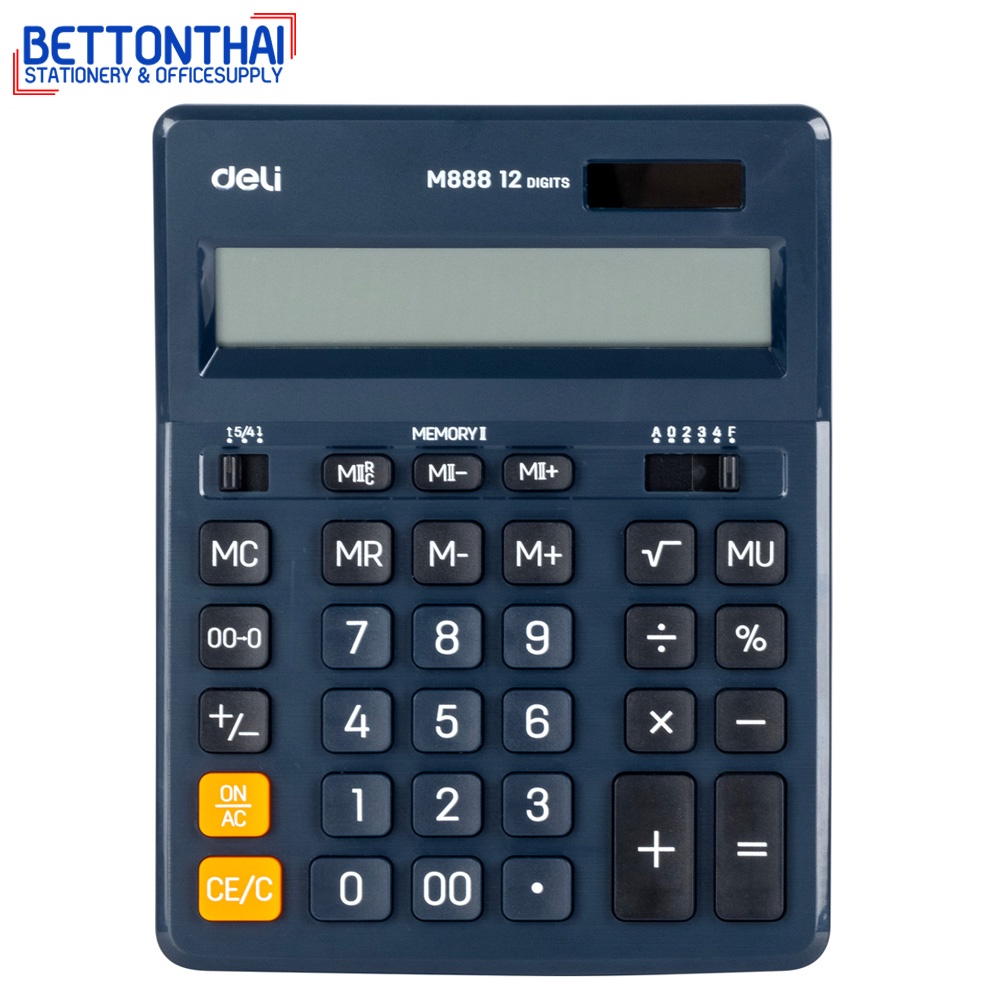 deli-m888f-calculator-12-digit-เครื่องคิดเลขแบบตั้งโต๊ะ-12-หลัก-รับประกันนาน-3-ปีเครื่องคิดเลขตั้งโต๊ะ-เครื่องคิดเงิน