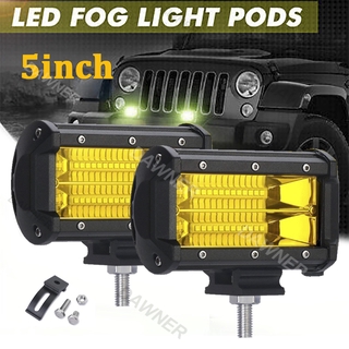 JEEP โคมไฟ 72 W Led สีเหลืองกันน้ําสําหรับรถจี๊ป 12v 24v