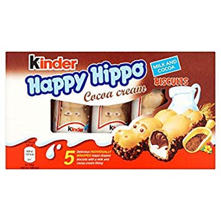 Kinder Happy Hippo ขนมเวเฟอร์สอดไส้ครีมช๊อกโกแลตและนม