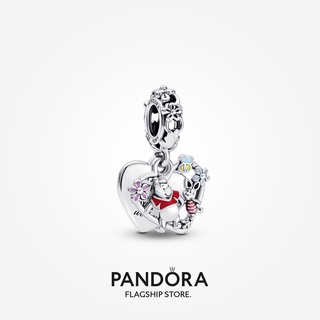 Pandora จี้ตุ๊กตา Disney Winnie the Pooh Piglet Double Give a lady ของขวัญวันเกิด สําหรับสุภาพสตรี p615