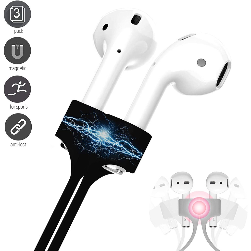 ภาพหน้าปกสินค้าสายคล้องหูฟัง แบบ แม่เหล็ก Airpods 1 2 3, Airpods Pro, Huawei สาย สายคล้อง กันหาย - Strap for Airpod Silicone Anti-Lost จากร้าน napapron01 บน Shopee