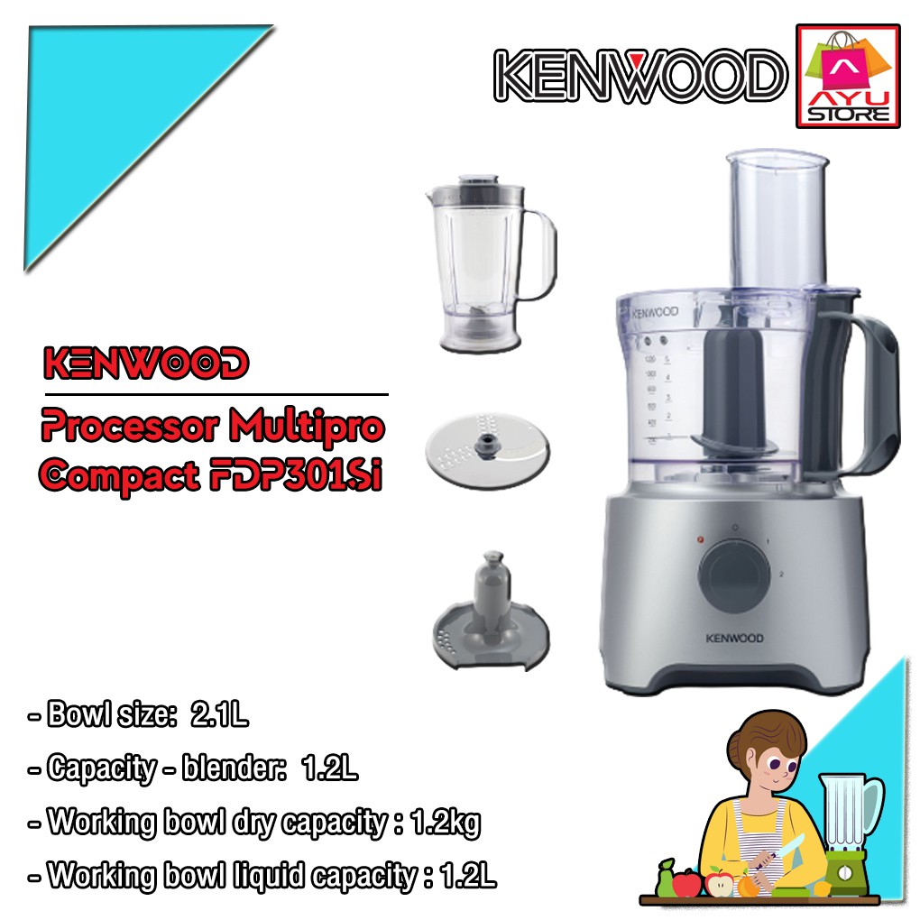 Kenwood Food Processor Multipro Compact FDP301SI Shopee Thailand