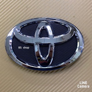 ตราโลโก้* ติดหน้ากระจัง  TOYOTA  ขนาด 9 x 14 cm ราคาต่อชิ้น