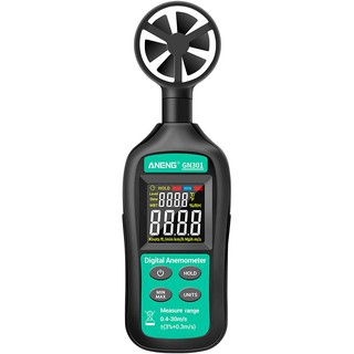 GN-301 เครื่องวัดความเร็วลมดิจิตอล อุณหภูมิ ความชื้นสัมพัทธ์ความแม่นยำสูง High Accuracy Multifunction Digital Anemometer