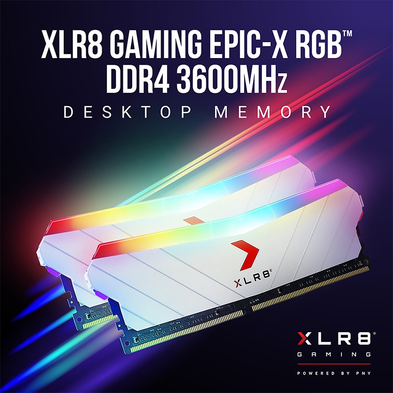 ภาพสินค้าPNY Ram PC XLR8 RGB DDR4 16GB(8x2) 3600MHz White (แรมพีซี) จากร้าน pny_officialstore บน Shopee ภาพที่ 4