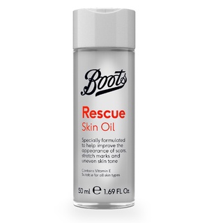 Boots Rescue Skin Oil 50ML บู๊ทส์ เรสคิว สกิน ออยล์ 50 มล.