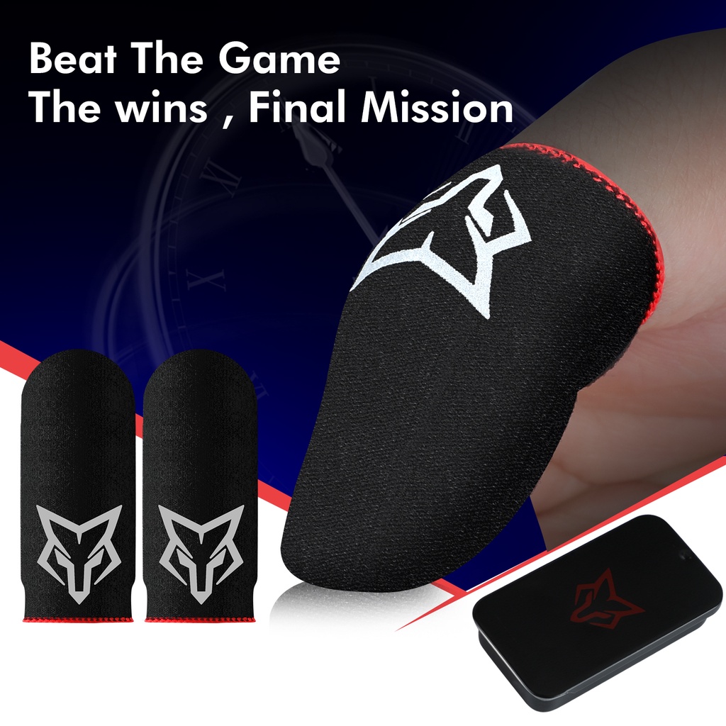 ถุงนิ้วเล่นเกมส์ ถุงมือเล่นเกมส์ sarafox V4 ใช้สำหรับโทรศัพท์มือถือ Teblet ทุกรุ่น