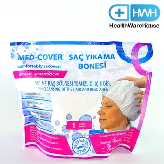 ภาพขนาดย่อของสินค้าMed-Cover Wash Cap Shampoo Cap หมวกสระผมแบบไม่ใช้น้ำ ใช้ง่าย สะดวก Medcover Med Cover