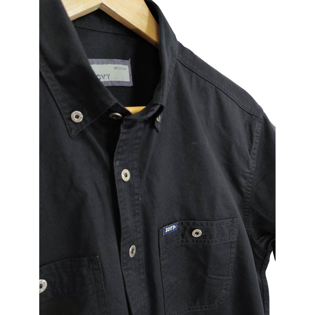 bovy-shirt-เสื้อเชิ้ตสีดำ-premium-bas-3820-bk01