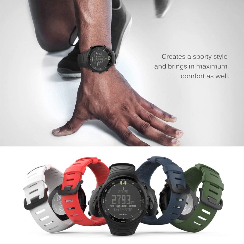 ภาพสินค้าสายนาฬิกาข้อมือซิลิโคนสําหรับ Suunto Core Smartwatch จากร้าน sunshinexu01.th บน Shopee ภาพที่ 5