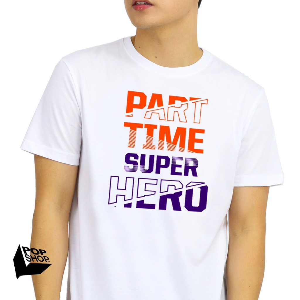 เสื้อตราหานคู่-เสื้อยืดพาร์ทไทม์ผู้ชาย-pop-shop