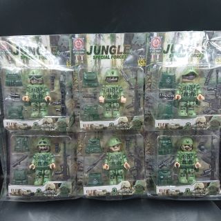 เลโก้ทหาร​ขนาด​ 3.5​ inches Space Baby ชุด​ Jungle Force มี​ 6 แบบให้เลือก​  ราคาถูก​❤️​  อาวุธและอุปกรณ์ครบครัน​