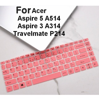 ฟิล์มซิลิโคนนิ่ม กันรอยแป้นพิมพ์โน้ตบุ๊ก 14 นิ้ว สําหรับ Acer Aspire 3 A314 A314-41 Travelmate P214 Travelmate P Aspire 5 A514 ES 11 Swift5 SF515