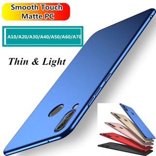 เคส Samsung Galaxy A10 A20 A30 A30S A40 A50 A50S A60 A70 Luxury Hard PC Plastic Matte Cases