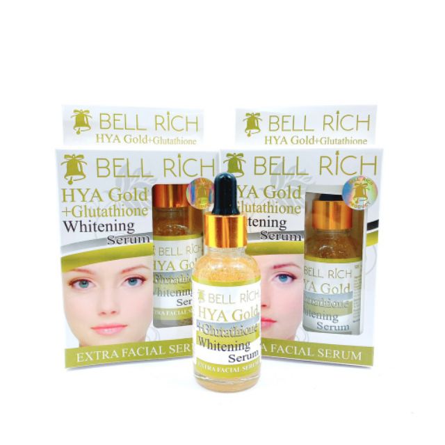 ของแท้-bell-rich-hya-gold-serum-ไฮยาโกล-กลูต้าไธโอน-ไวท์เทนนิ่ง-เซรั่ม-บำรุงผิวหน้า