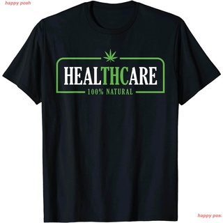 เสื้อผ้าผชกัญชา เสื้อยืดกัญชาWeed Cannabis Healthcare Medical THC Marijuana Stoner Gift T-Shirt เสื้อยืดพิมลายS-5XL