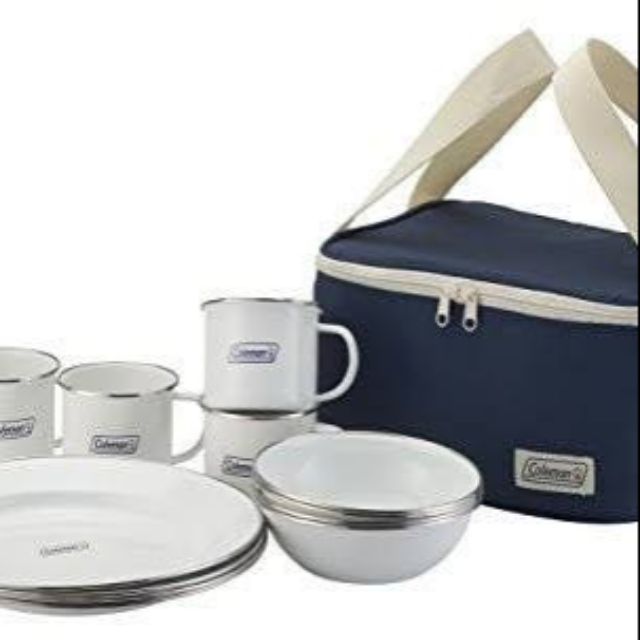 Coleman ENAMEL DISHWARE SET Shopee Thailand