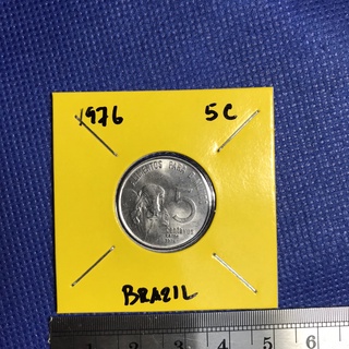 Special Lot No.60277 ปี1976 บราซิล 5 CENTAVOS เหรียญสะสม เหรียญต่างประเทศ เหรียญเก่า หายาก ราคาถูก