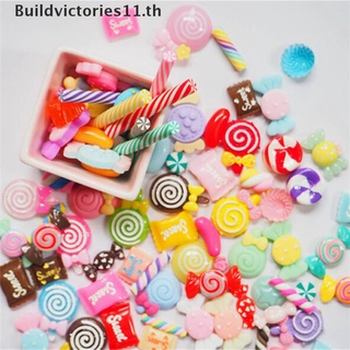 【Buildvictories11】อมยิ้มเรซิ่น ขนาดเล็ก สําหรับตกแต่งบ้านตุ๊กตา 10 ชิ้น