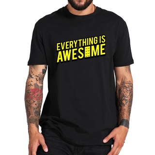 Bn2fdd356e เสื้อยืด ผ้าฝ้าย พิมพ์ลาย The Movie Theme Song Everything Is Awesome คุณภาพสูง สําหรับผู้ชาย BDW23AD25695