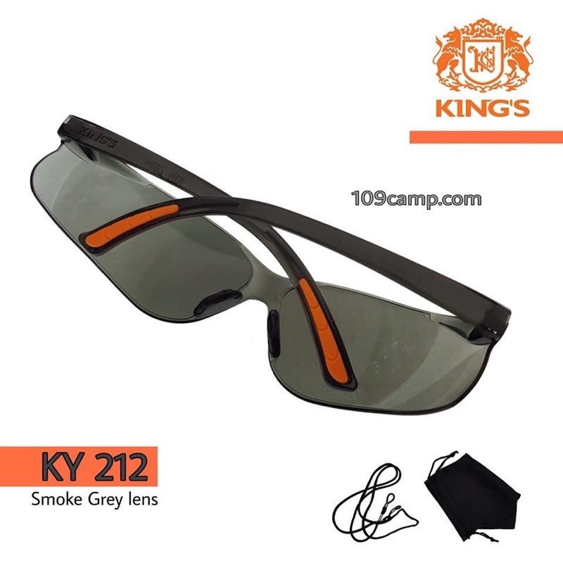 ภาพหน้าปกสินค้าแว่นตาKING'รุ่น KY 212 แว่นตาsafety น้ำหนักเบา สวมใส่สบาย ฟรี ถุงแว่นพร้อมเชือกคล้อง จากร้าน 3_boys บน Shopee