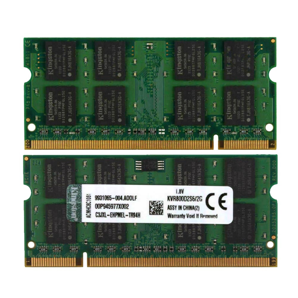 ภาพหน้าปกสินค้าKingston(คิงสตัน) การ์ดหน่วยความจำ 2GB PC2-6400 DDR2 800Mhz 200Pin SODIMM KVR800D2S6 / 2G RAM สำหรับ แล็ปท็อป โน้ตบุ๊ค คอมพิวเตอร์ AD22 จากร้าน urxn2485th.th บน Shopee