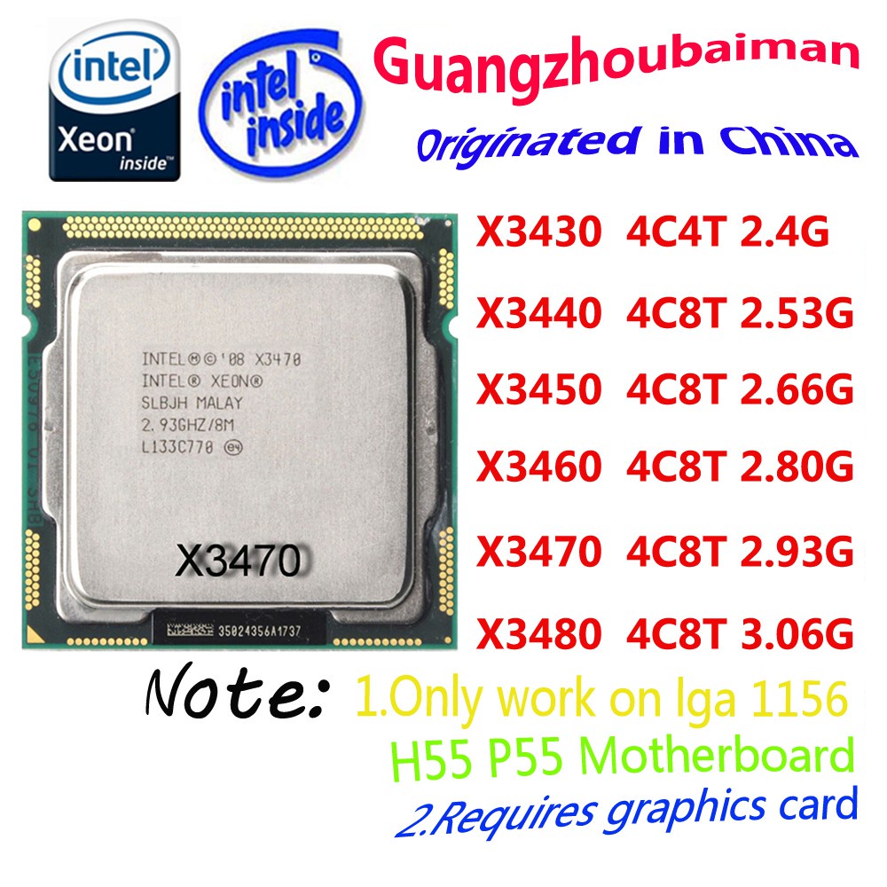 ซ็อกเก็ตโปรเซสเซอร์ ใช้กับ LGA 1156 Quad-Core XEON X3430 X3440 X3450 ...