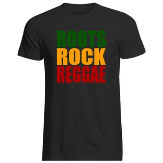 [S-5XL] เสื้อยืดลําลอง แขนสั้น คอกลม พิมพ์ลาย Roots Rock Reggae Gildan brand Rasta Marley Bob Basic สําหรับผู้ชาย