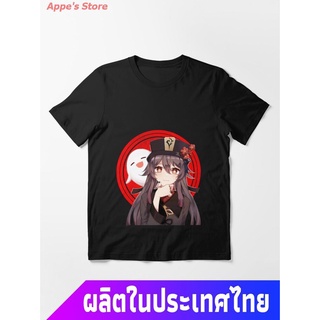 Appes Store COD 2021 Genshin Impact Hu Tao Essential T-Shirt ผู้ชายและผู้หญิง การจัดอันดับกษัตริย์