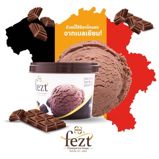 เฟซท์ ไอศรีมพรี่เมี่ยม (Fezt Ice cream Premium)   ขนาด 75 g. ดาร์คช็อคโกแลต (Dark chocolate) จำนวน 12 ถ้วย