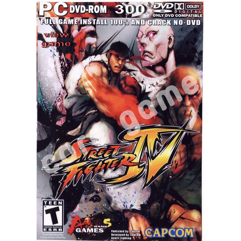 street-fighter-iv-แผ่นเกมส์-แฟลชไดร์ฟ-เกมส์คอมพิวเตอร์-pc-โน๊ตบุ๊ค