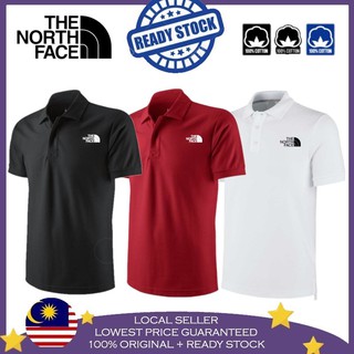 เสื้อยืดโปโล ผ้าฝ้าย 1OO% ลาย THE NORTH FACE BAJU