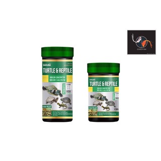 สินค้า Sakura Turtle Reptile อาหารเต่า ซากุระ สูตรโปรตีนสูง ขนาด 50g-80g