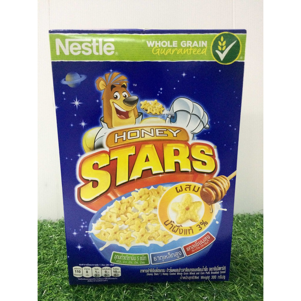 nestle-honey-stars-cereal-whole-grain-breakfast-cereal-เนสท์เล่-ฮันนี่-สตาร์-อาหารเช้าซีเรียลโฮลเกรน-300-กรัม