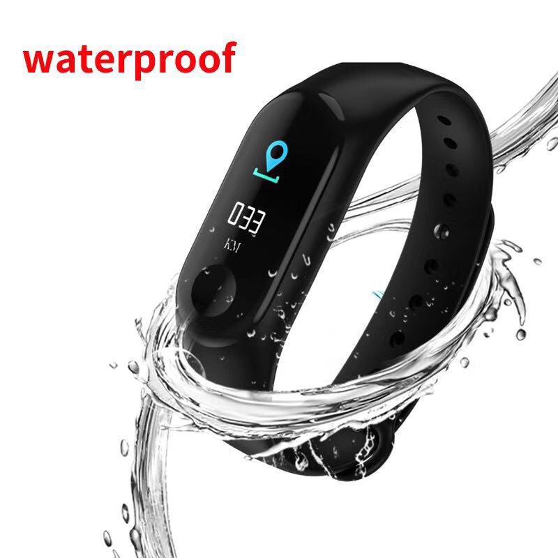 ภาพหน้าปกสินค้าOriginal M3 Smart Band 3 Colors Fitness Activity Tracker Band Life Waterproof 0.96 Inch OLED Touch Screen Smart Watch จากร้าน ashley.cp บน Shopee