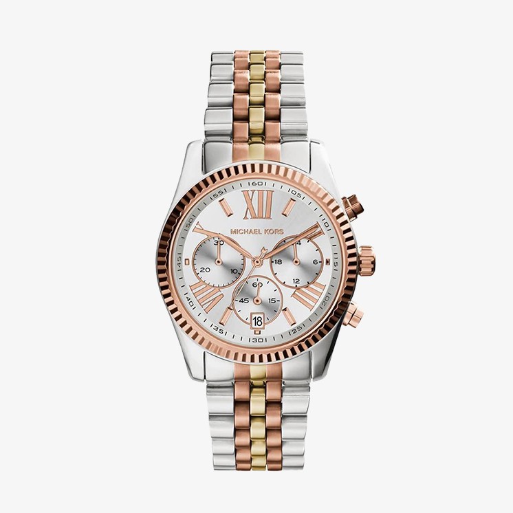 ราคาและรีวิวMICHAEL KORS นาฬิกาข้อมือผู้หญิง รุ่น MK5735 Lexington Chronograph