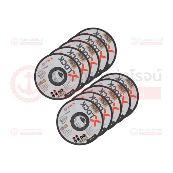 BOSCH ใบตัด X-LOCK 125x1.0mm รุ่น 2608619267 T41 STANDARD INOX (10ใบ ...
