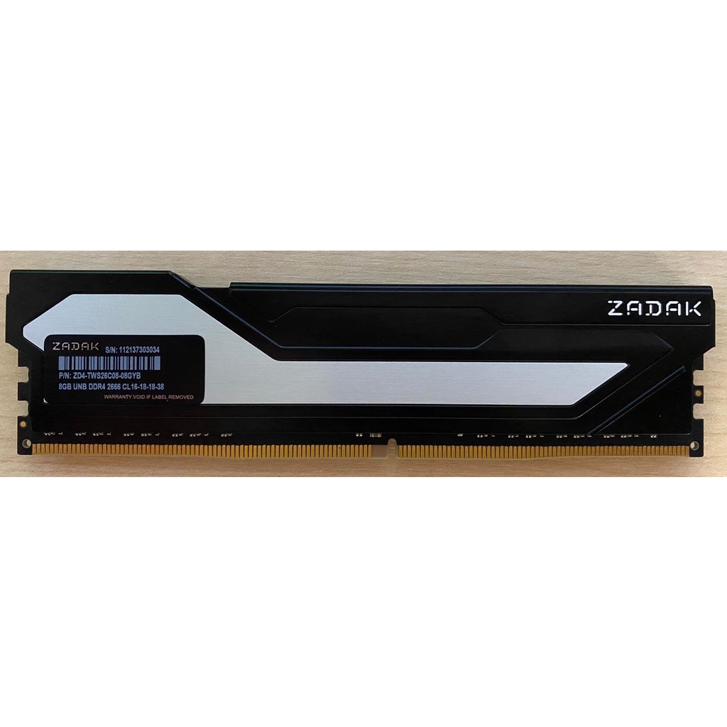 8gb-8gbx1-ddr4-2666mhz-ram-หน่วยความจำ-zadak-twist-ประกันlt