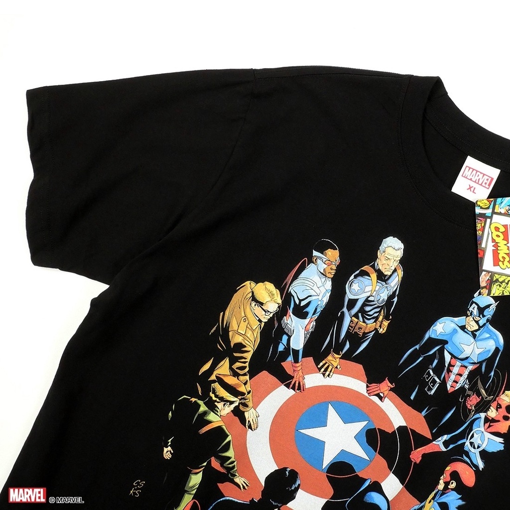 เสื้อยืดผ้าฝ้ายพิมพ์ลายขายดี-เสื้อยืดการ์ตูน-ลิขสิทธ์แท้-marvel-comics-t-shirts-mvx-233