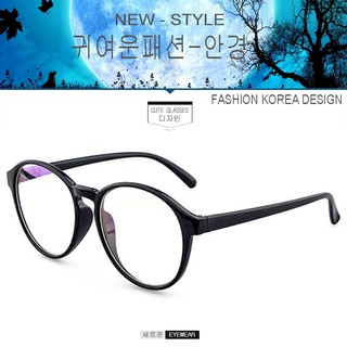 Fashion แว่นตา เกาหลี แฟชั่น แว่นตากรองแสงสีฟ้า รุ่น 2163 C-1 สีดำเงา (กรองแสงคอม กรองแสงมือถือ)