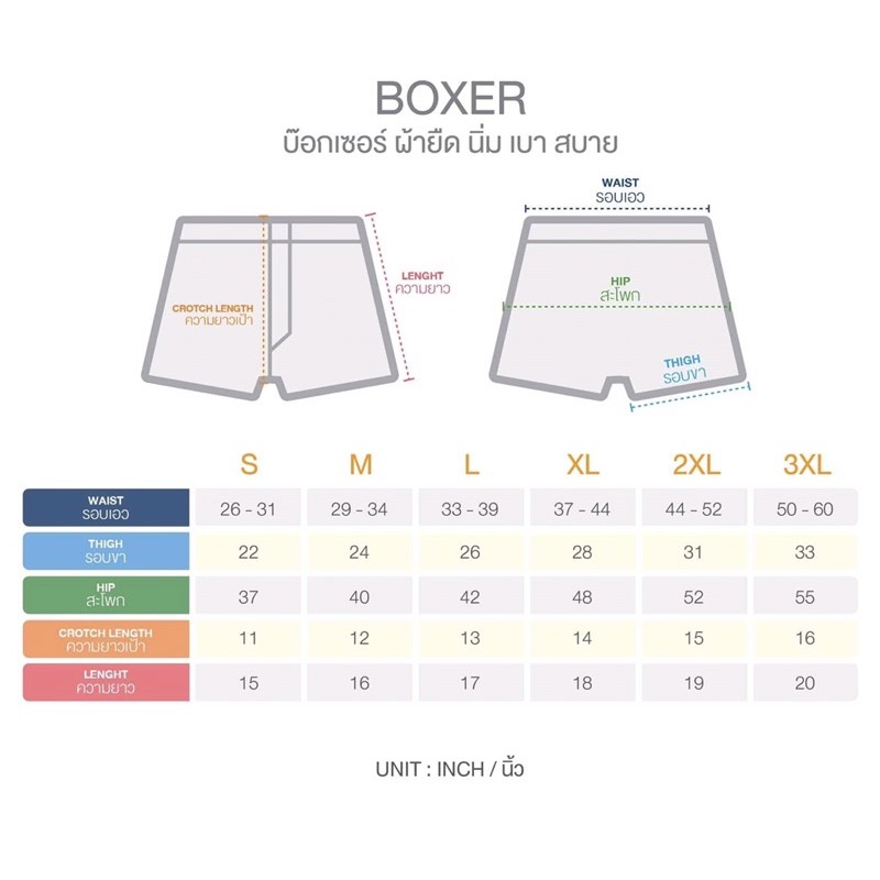 s-2xl-6-ตัว-350-กางเกงบ๊อกเซอร์-boxer-ผ้าcottonอย่างดี-จัดโปรขายยกเซต-มี-size-ครบ-s-m-l-xl-2xl