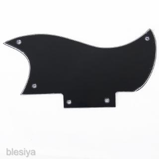 pickguard แผ่นกันรอยขีดข่วนสีดํา 3 ชั้นสําหรับ sg กีตาร์ไฟฟ้า