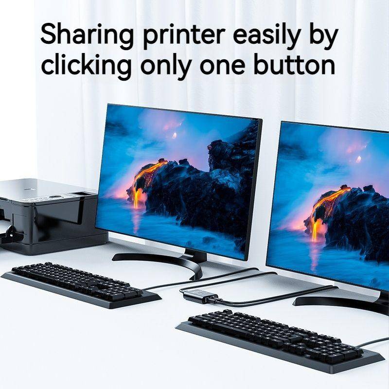Sharing Switch Printer ตัวแชร์ปริ้นเตอร์ อุปกรณ์แชร์เครื่องพิมพ์ Usb ...