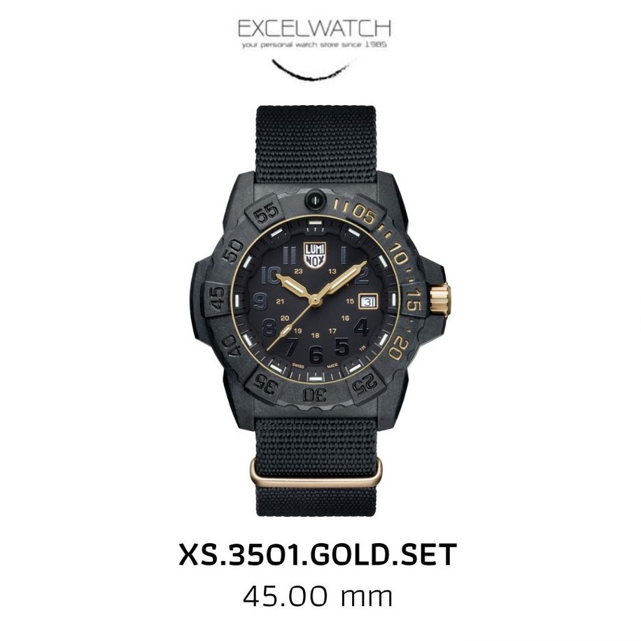 นาฬิกาผู้ชาย-luminox-หน้าดำ-ทอง-รุ่น-xs-3501-gold-set