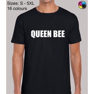 เสื้อยืด พิมพ์ลาย Queen Bee Joke Novelty Humour Regular Fit สําหรับผู้ชายสามารถปรับแต่งได้