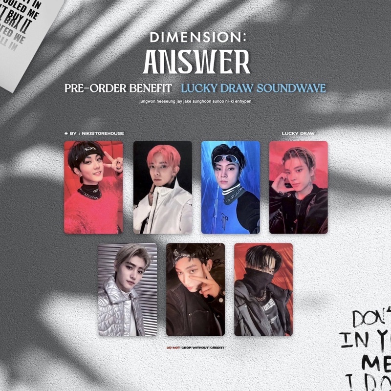 พร้อมส่ง] อัลบั้ม ENHYPEN - [DIMENSION : ANSWER] รอบ EVENT SELFIE