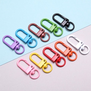 สินค้า Lobster Clasp Clips โลหะ พวงกุญแจ หัวเข็มขัดแขวน หัวเข็มขัดสุนัข ตะขอ สปริงคลัตช์ DIY เครื่องประดับ วัสดุเชื่อมต่อ