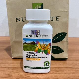 🍊Children Chewables Multivitamin and Iron Supplement(100 เม็ด)มีวิตามิน&amp;ธาตุเหล็ก